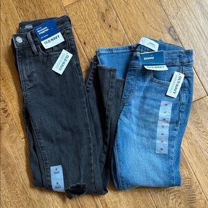 Old Navy Girls  Skinny Jeans - Black and Denim